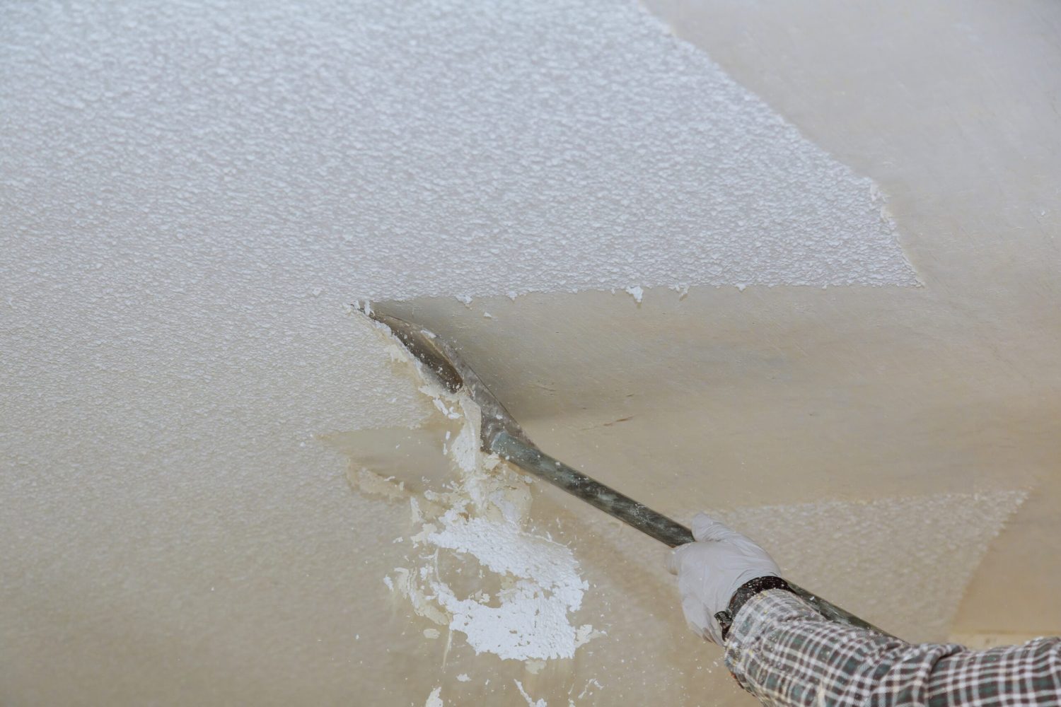 Take off in the popcorn ceiling home wall texture removal ceiling drywall demolition